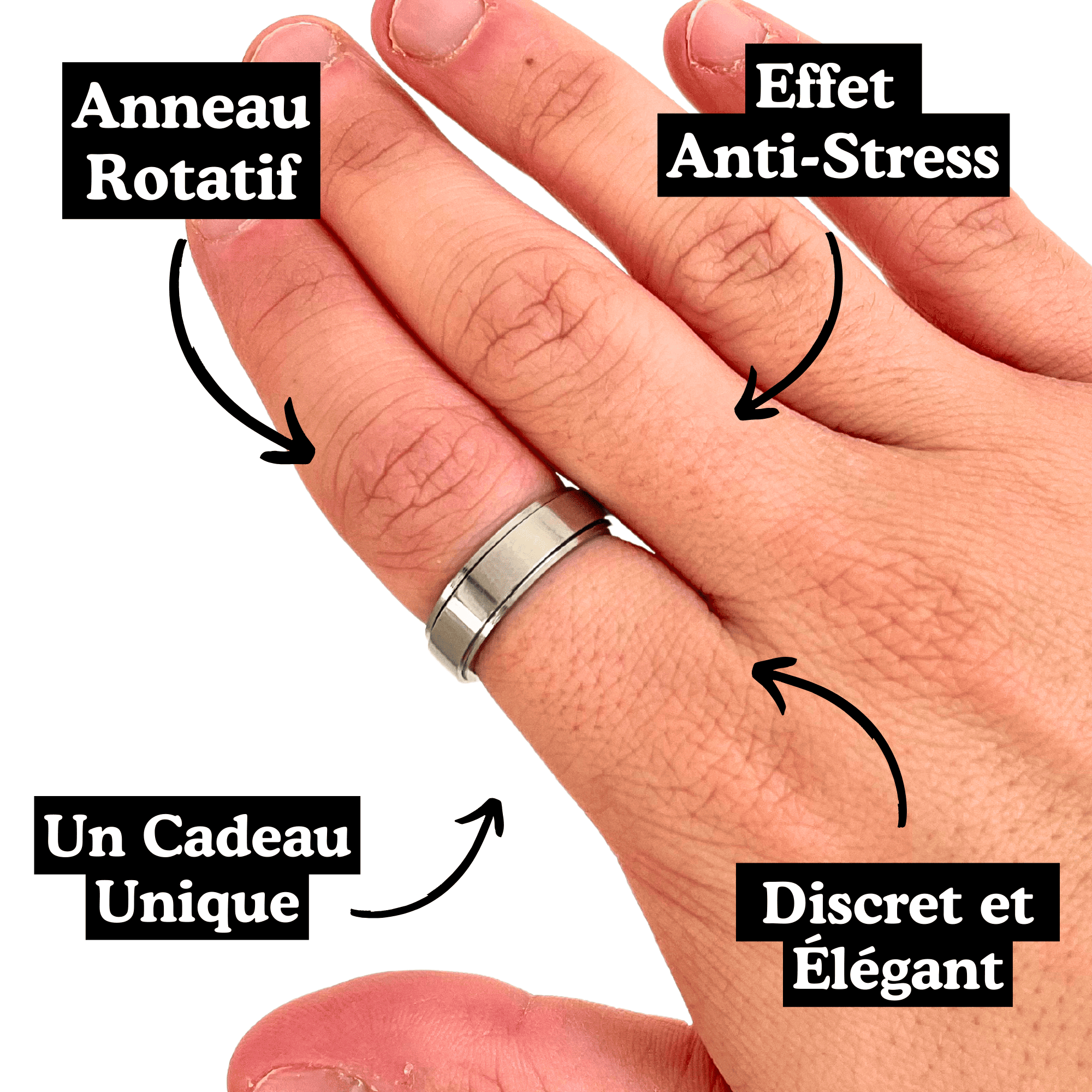 Anneau Anti-Stress Homme - Elios