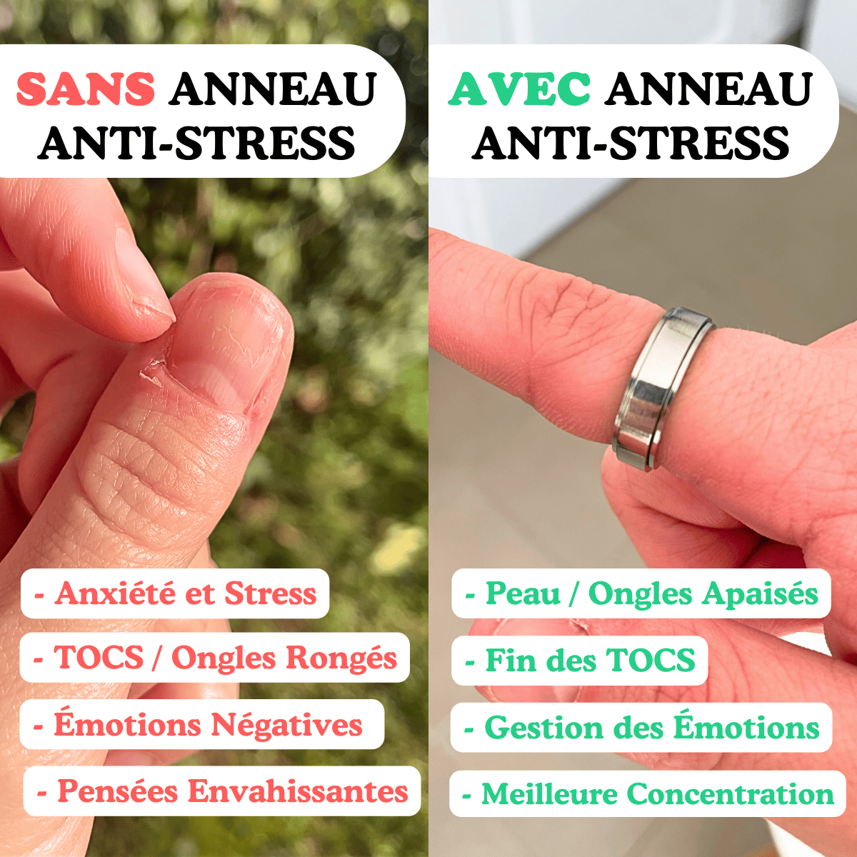 Anneau Anti-Stress Homme - Elios