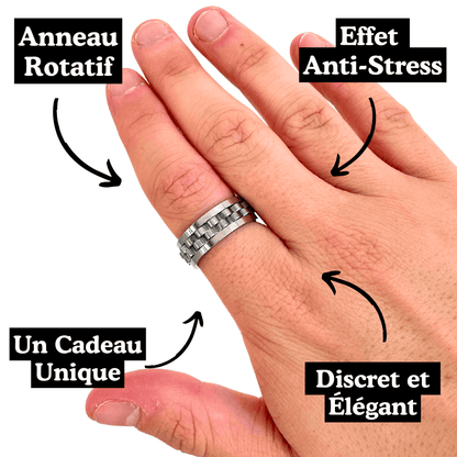 Anneau Anti-Stress Homme - Engrenage