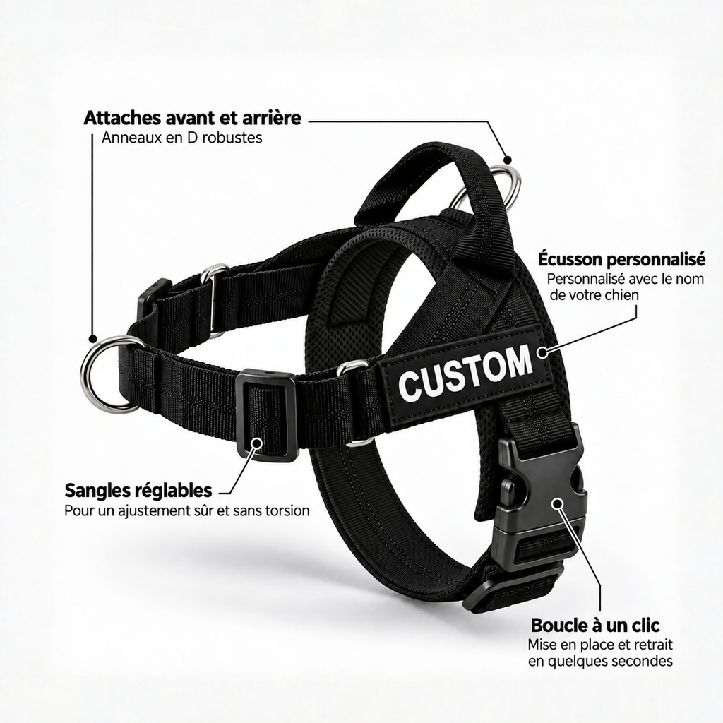 HARNAIS ANTI-TRACTION POUR CHIEN