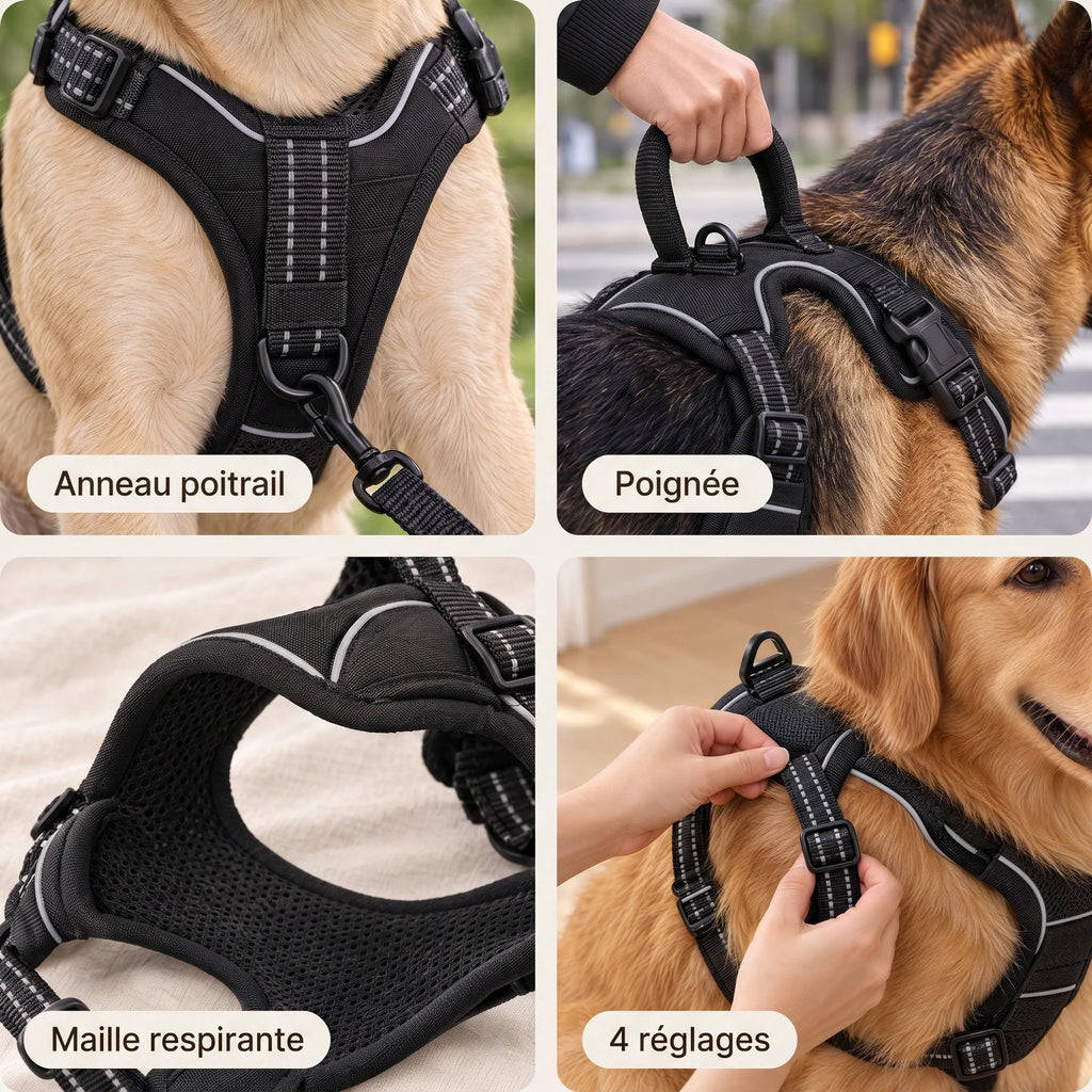 HARNAIS ANTI-TRACTION POUR CHIEN